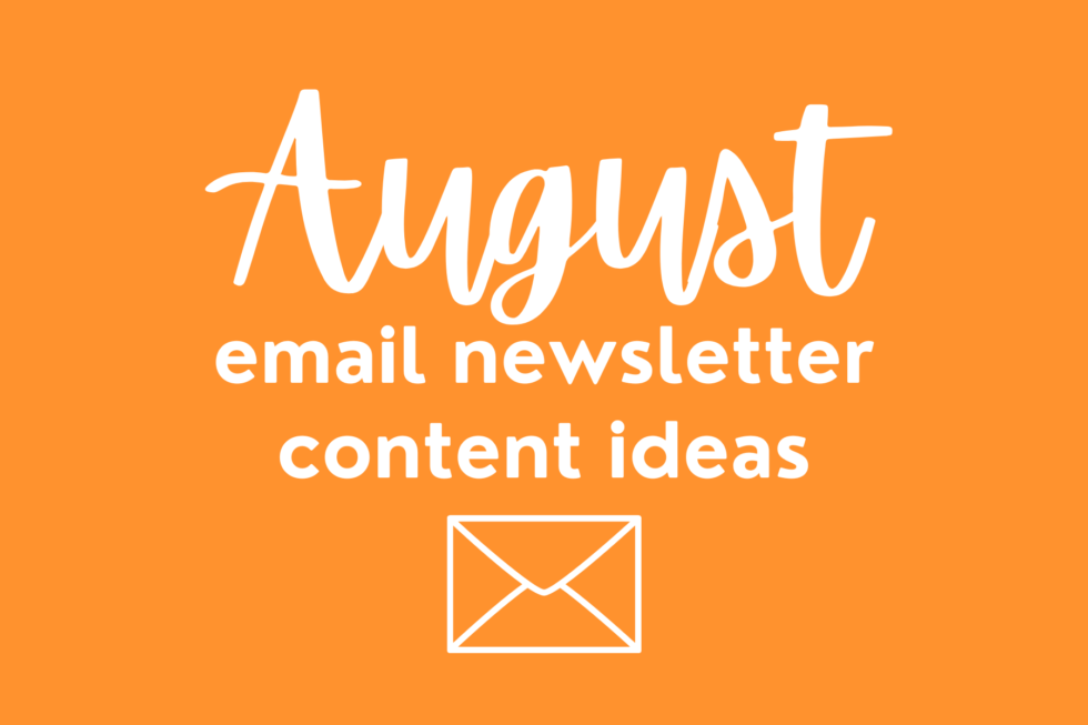 August Newsletter Ideas for Food Bloggers | Fine Lime Designs